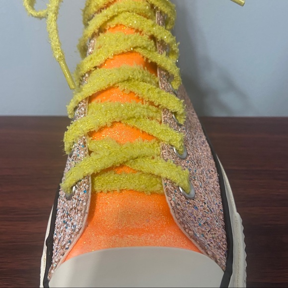 #34 Converse J W Anderson Chuck Taylor glitter High Top Sneaker Mens 11 - Picture 10 of 16